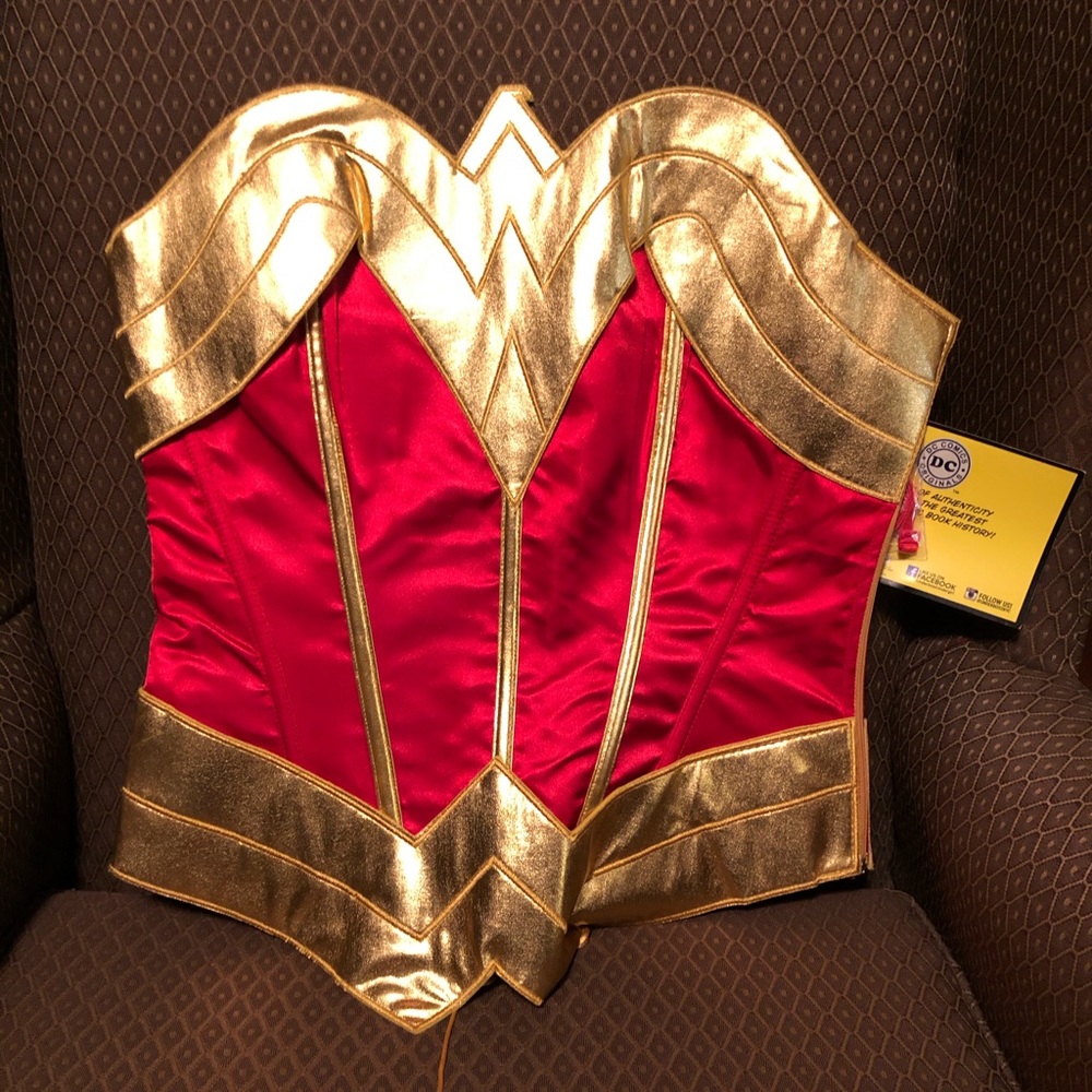 Wonder Woman Lace Up Corset NWT